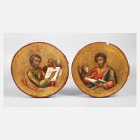 Paar Ikonen mit Evangelisten111