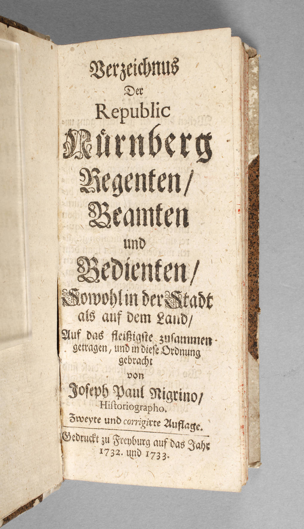 Beamtenverzeichnis Nürnberg 1732