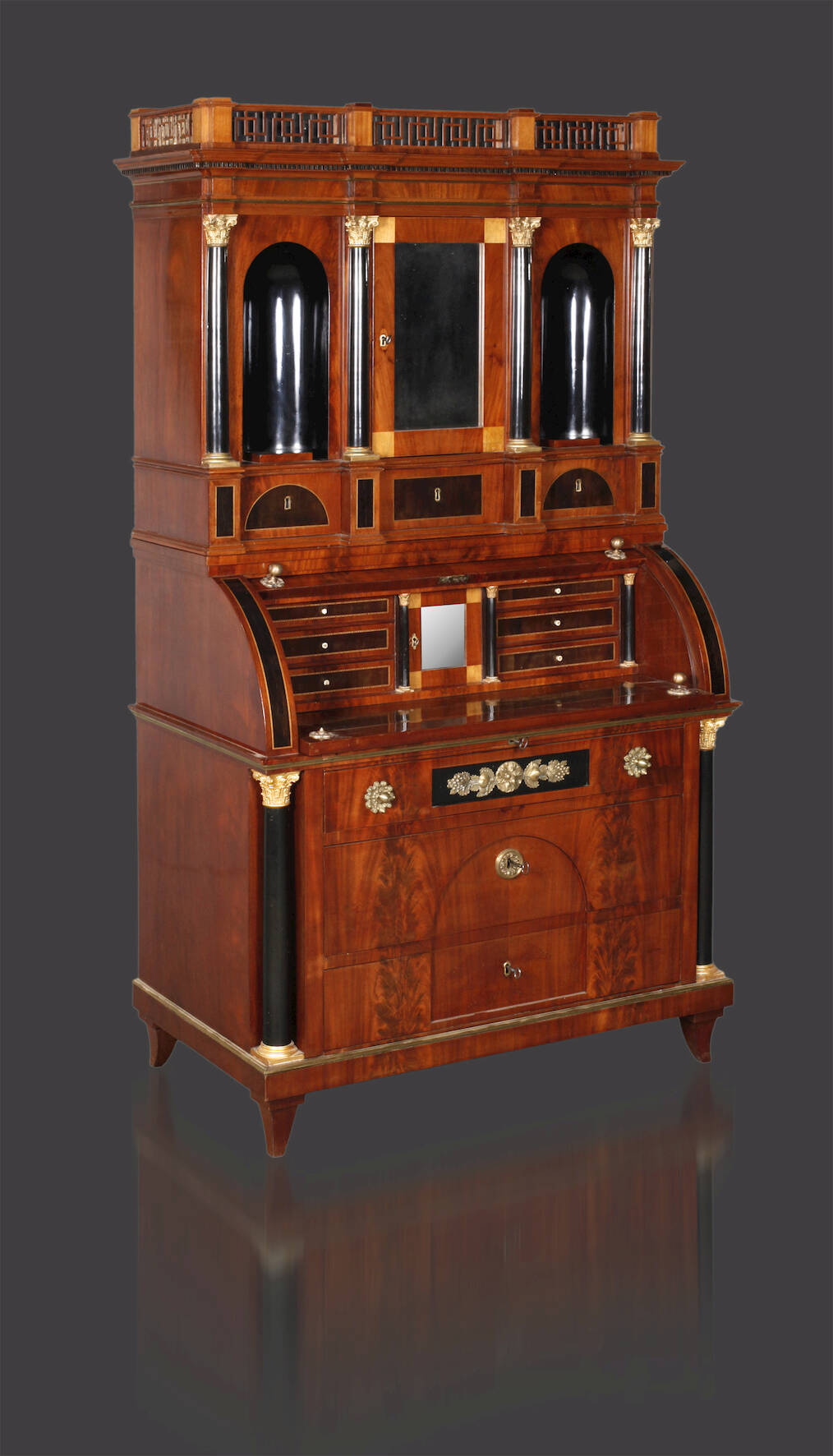 Zylinderbüro Mahagoni