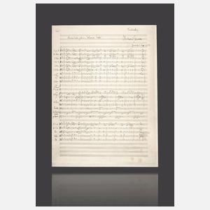 Autograph Partiturseite Richard Strauss