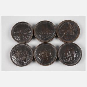 Satz Brettsteine frühes 18. Jh.