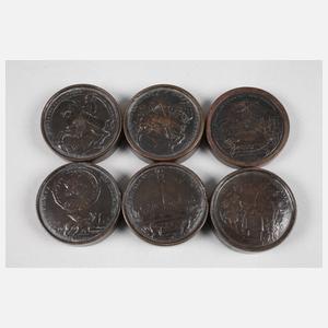 Satz Brettsteine frühes 18. Jh.