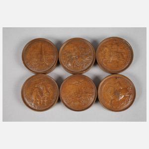 Satz Brettsteine frühes 18. Jh.