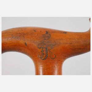 Fritzkrücke mit Monogramm