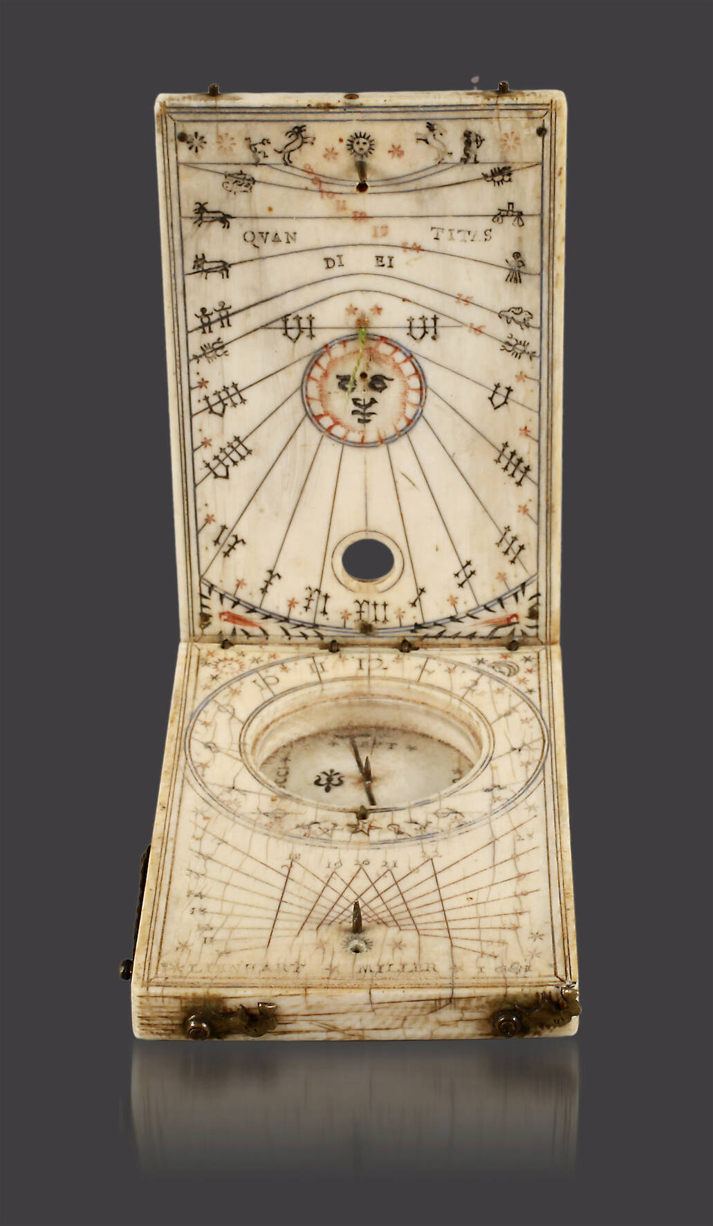 Äquatorial-Klapp-Sonnenuhr Leonhard Miller 1611