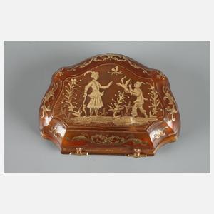 Feine Gold-Piqué-Tabatiere