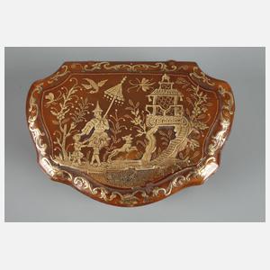 Feine Gold-Piqué-Tabatiere