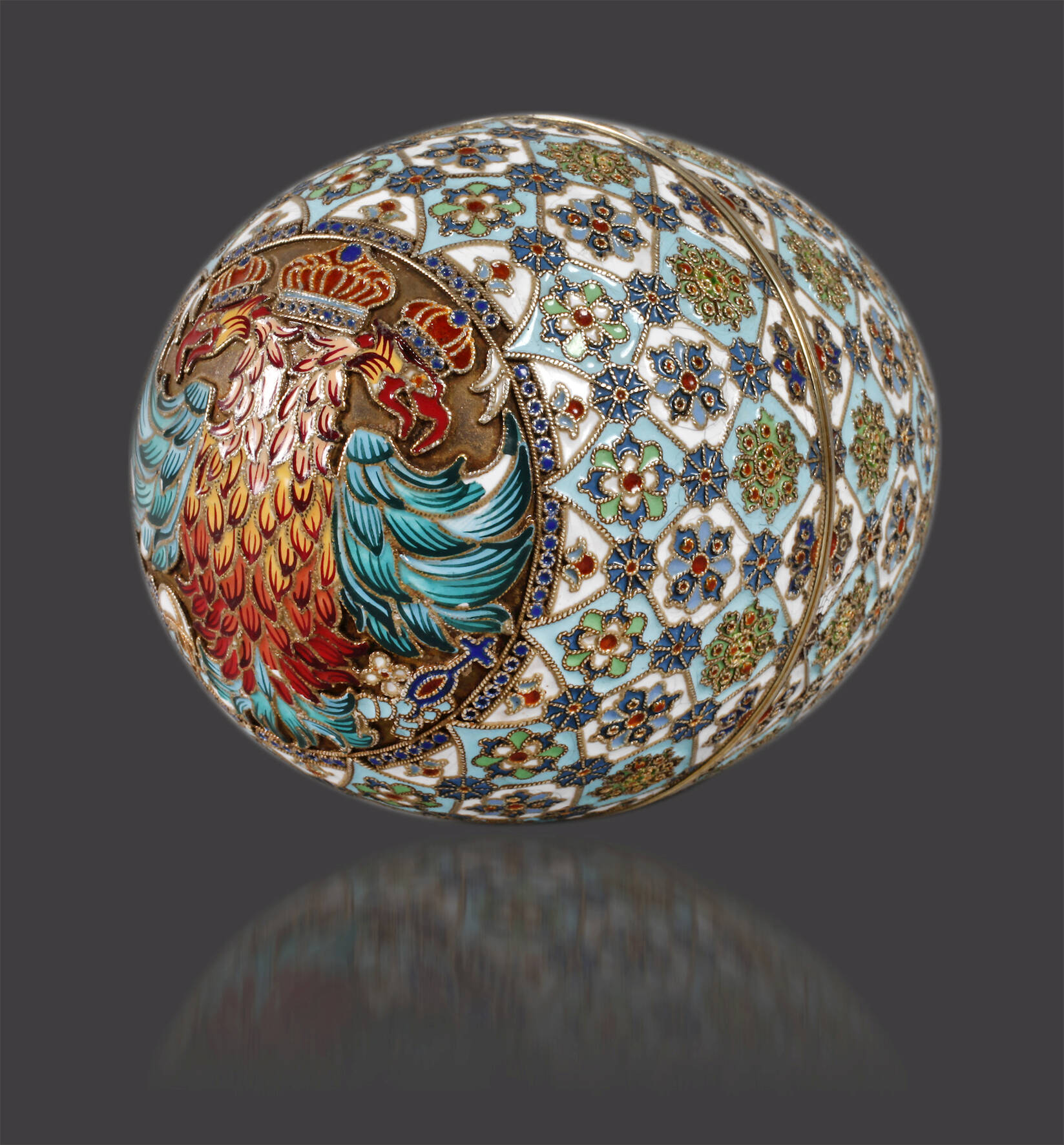 Russland kaiserliche Eidose mit Doppeladler