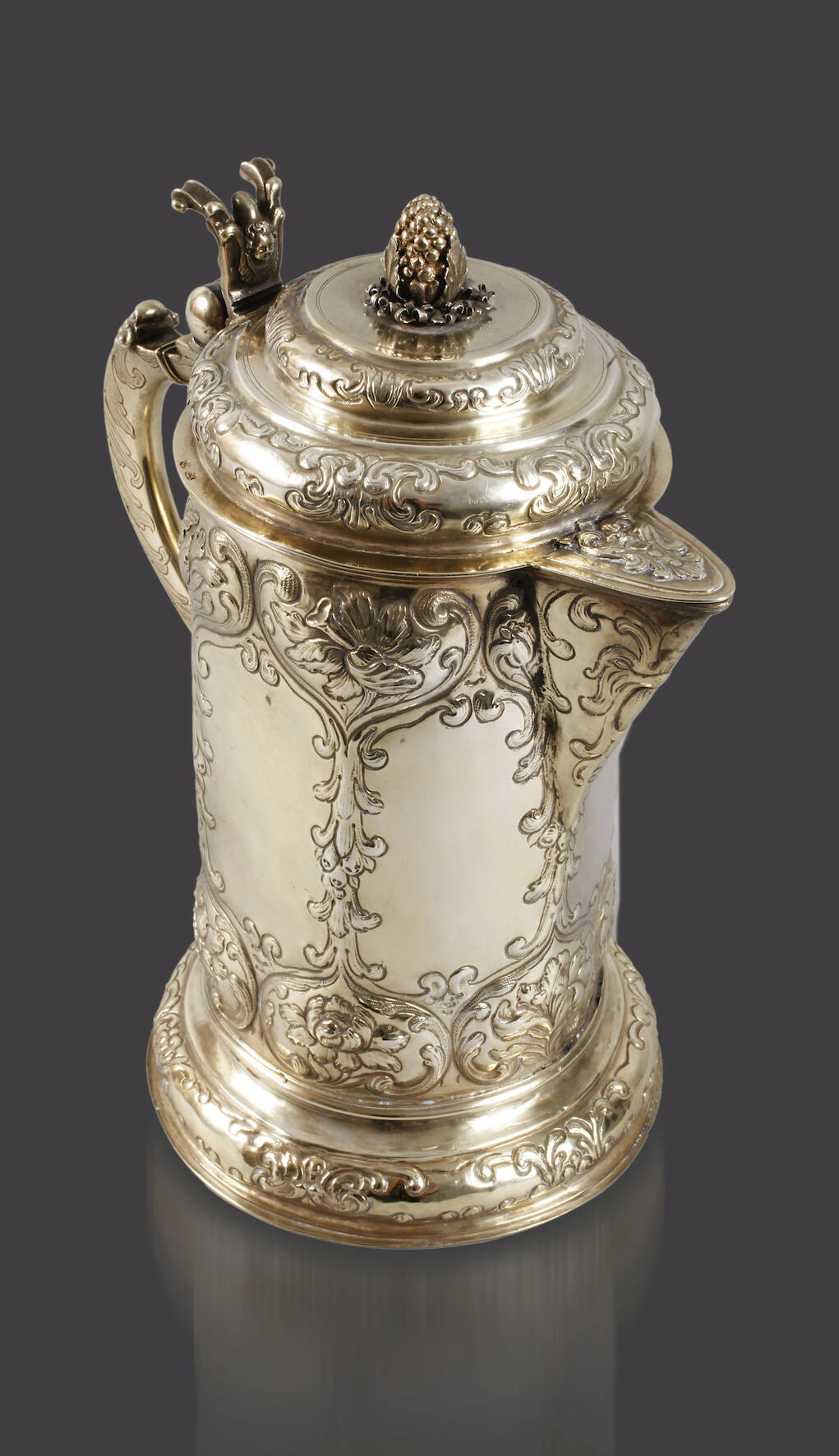 Seltene schlesische Silberkanne