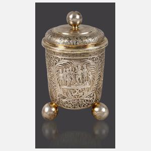 Prunkvoller Hamburger Deckelbecher