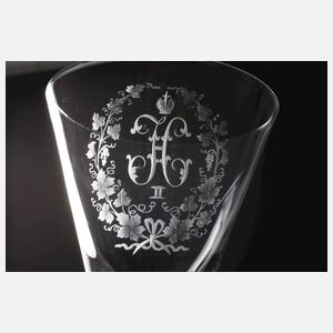 Zwölf Spitzkelche aus dem Besitz Zar Nikolaus II.