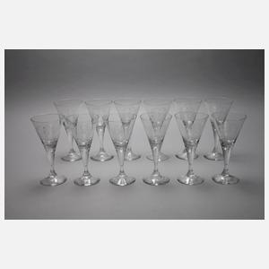 Zwölf Spitzkelche aus dem Besitz Zar Nikolaus II.