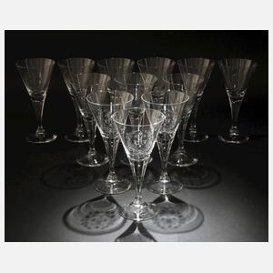 Zwölf Spitzkelche aus dem Besitz Zar Nikolaus II.