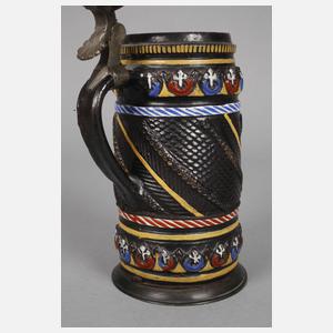 Paar seltene Dippoldiswalder Walzenkrüge