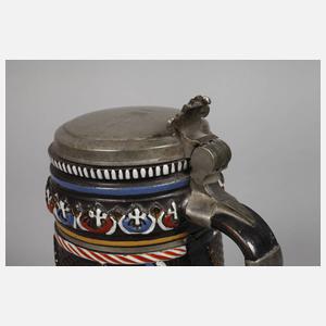 Paar seltene Dippoldiswalder Walzenkrüge