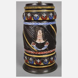 Paar seltene Dippoldiswalder Walzenkrüge