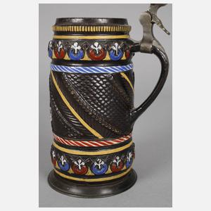 Paar seltene Dippoldiswalder Walzenkrüge