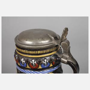 Paar seltene Dippoldiswalder Walzenkrüge