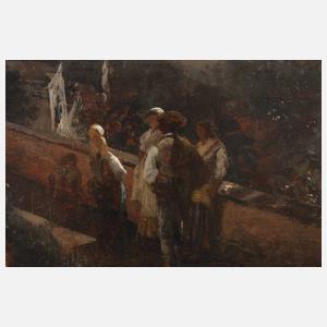 Prof. Oswald Achenbach, Nächtlicher Blick auf den Vesuv