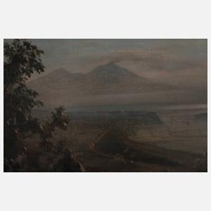 Prof. Oswald Achenbach, Nächtlicher Blick auf den Vesuv