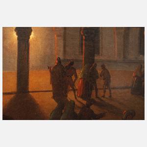 Piazza San Marco in Venedig im Mondlicht