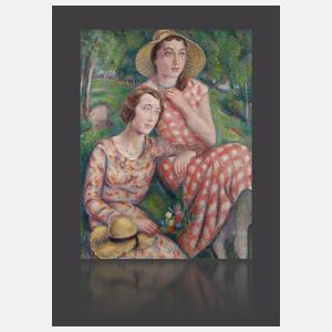 Prof. Ludomir Sleńdzinski, Freundinnen im Park