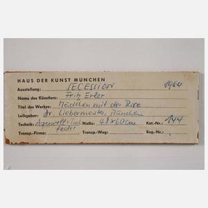 Prof. Fritz Erler, Das Mädchen mit der Rose