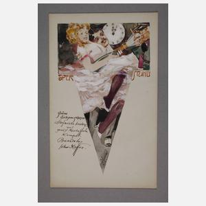 Oldřich Cihelka, Sammlung gemalte Menükarten