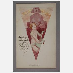 Oldřich Cihelka, Sammlung gemalte Menükarten