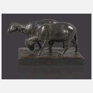 August Gaul, grasende Schafe