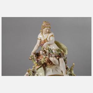 KPM Prunkpendule "Flora"