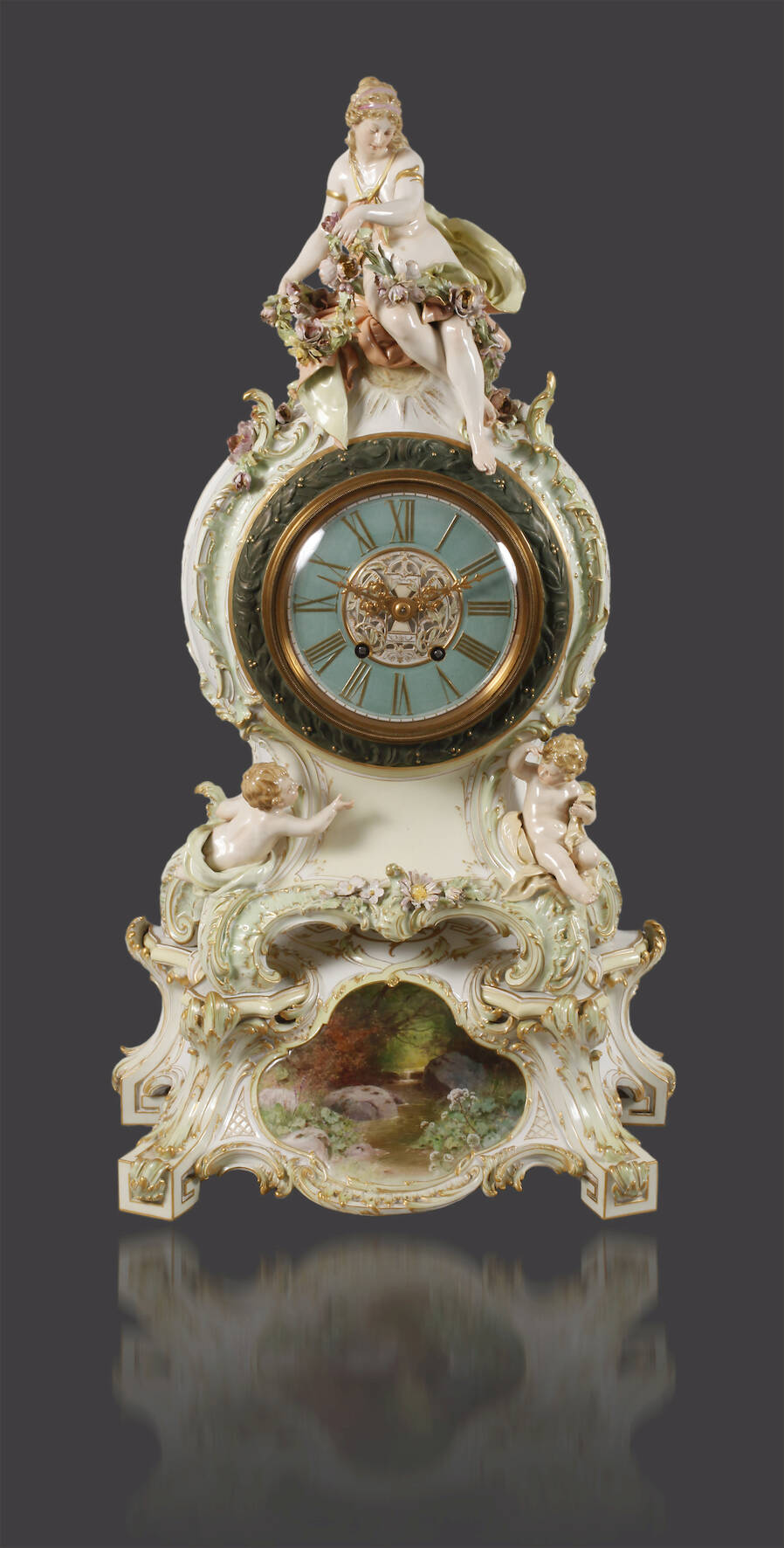 KPM Prunkpendule "Flora"