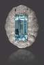 Brosche mit Aquamarin aus Santa Maria