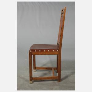 Tisch und vier Stühle Joseph Maria Olbrich