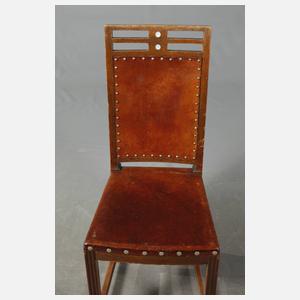 Tisch und vier Stühle Joseph Maria Olbrich