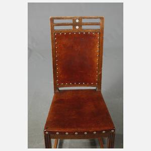 Tisch und vier Stühle Joseph Maria Olbrich