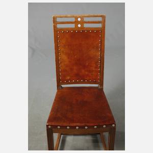 Tisch und vier Stühle Joseph Maria Olbrich