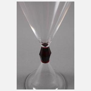 Peter Behrens seltenes Rotweinglas "AEGIR"