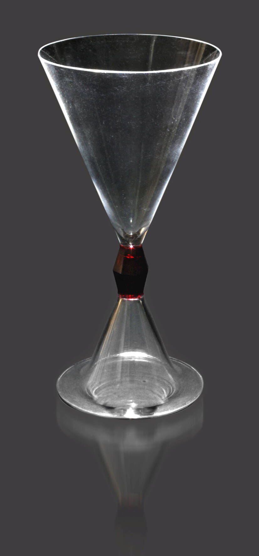 Peter Behrens seltenes Rotweinglas "AEGIR"