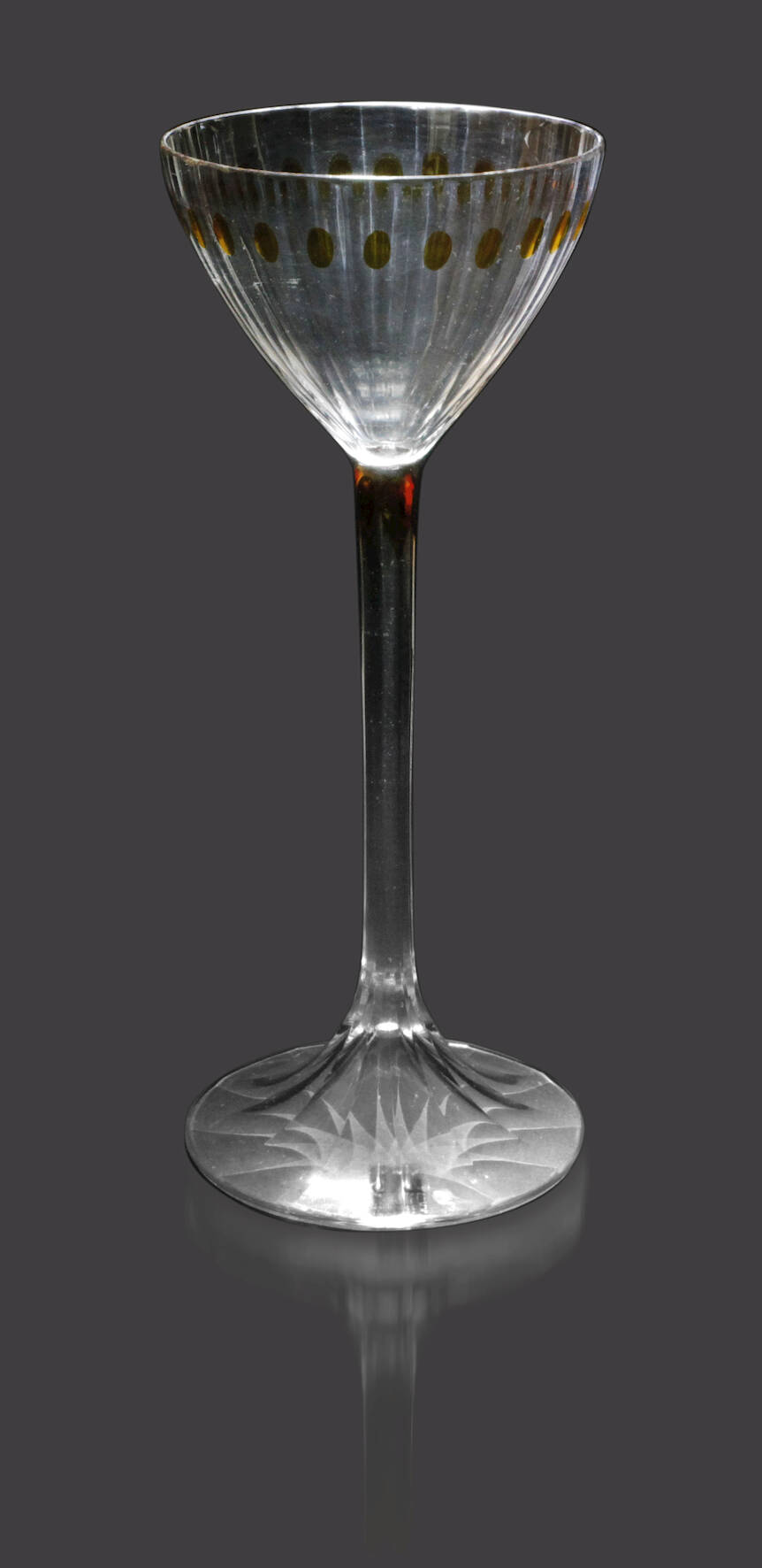 Otto Prutscher seltenes Stängelglas