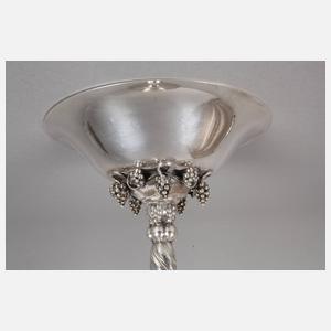 Georg Jensen Paar Traubenschalen Silber