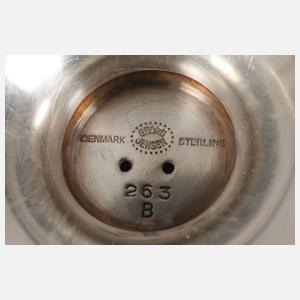Georg Jensen Paar Traubenschalen Silber