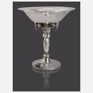 Georg Jensen Paar Traubenschalen Silber