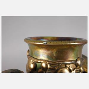 Friedrich Adler Vase mit Pfauen