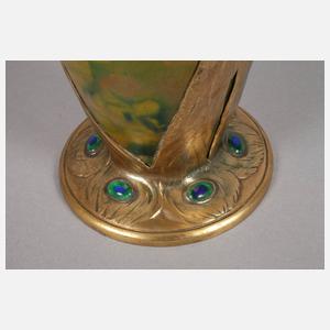 Friedrich Adler Vase mit Pfauen