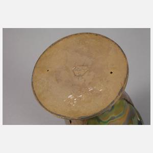 Friedrich Adler Vase mit Pfauen