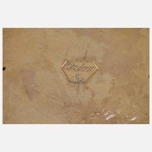 Friedrich Adler Vase mit Pfauen