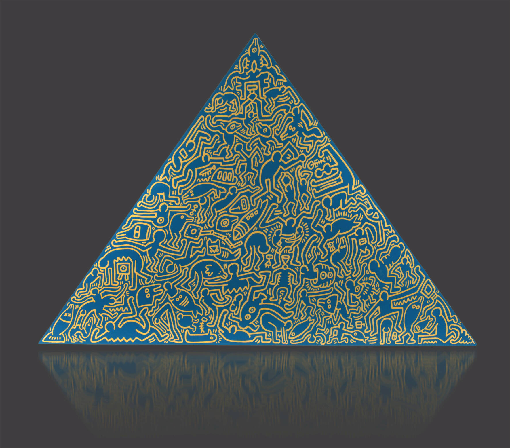 Keith Haring, “Pyramid”
