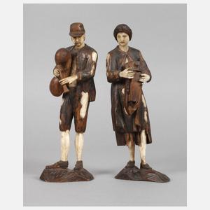 Zwei figürliche Schnitzereien