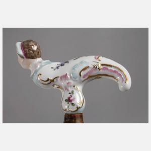 Spazierstock Porzellan